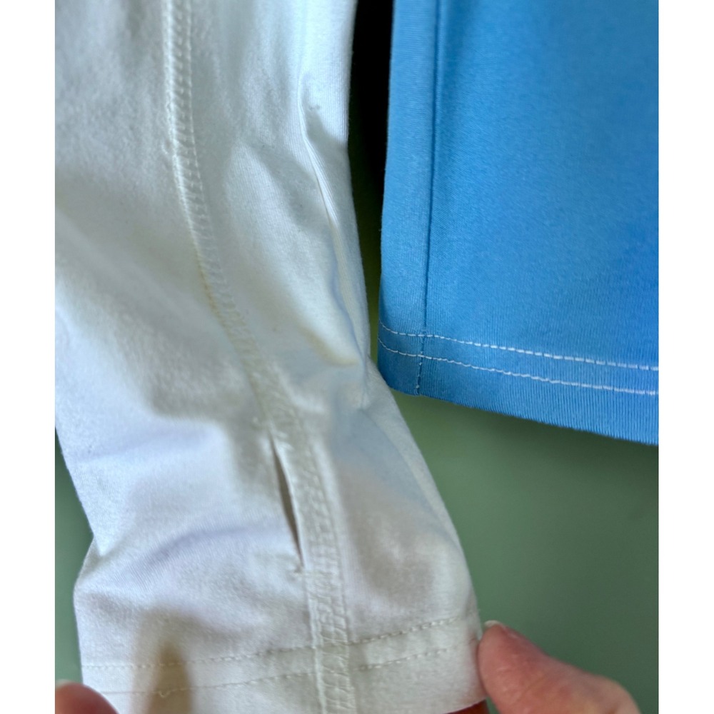 UNC Tar Heels Womens Quarter Zip Pullover White Blue Medium NCAA - Picture 6 of 9